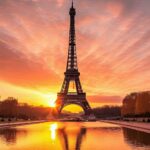 eiffel-tower-at-sunset-in-paris-france-generative-ai-free-photo